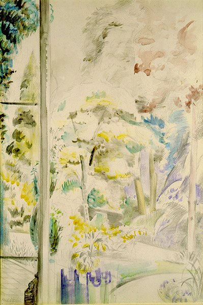 Blick aus einem Fenster von Paul Nash