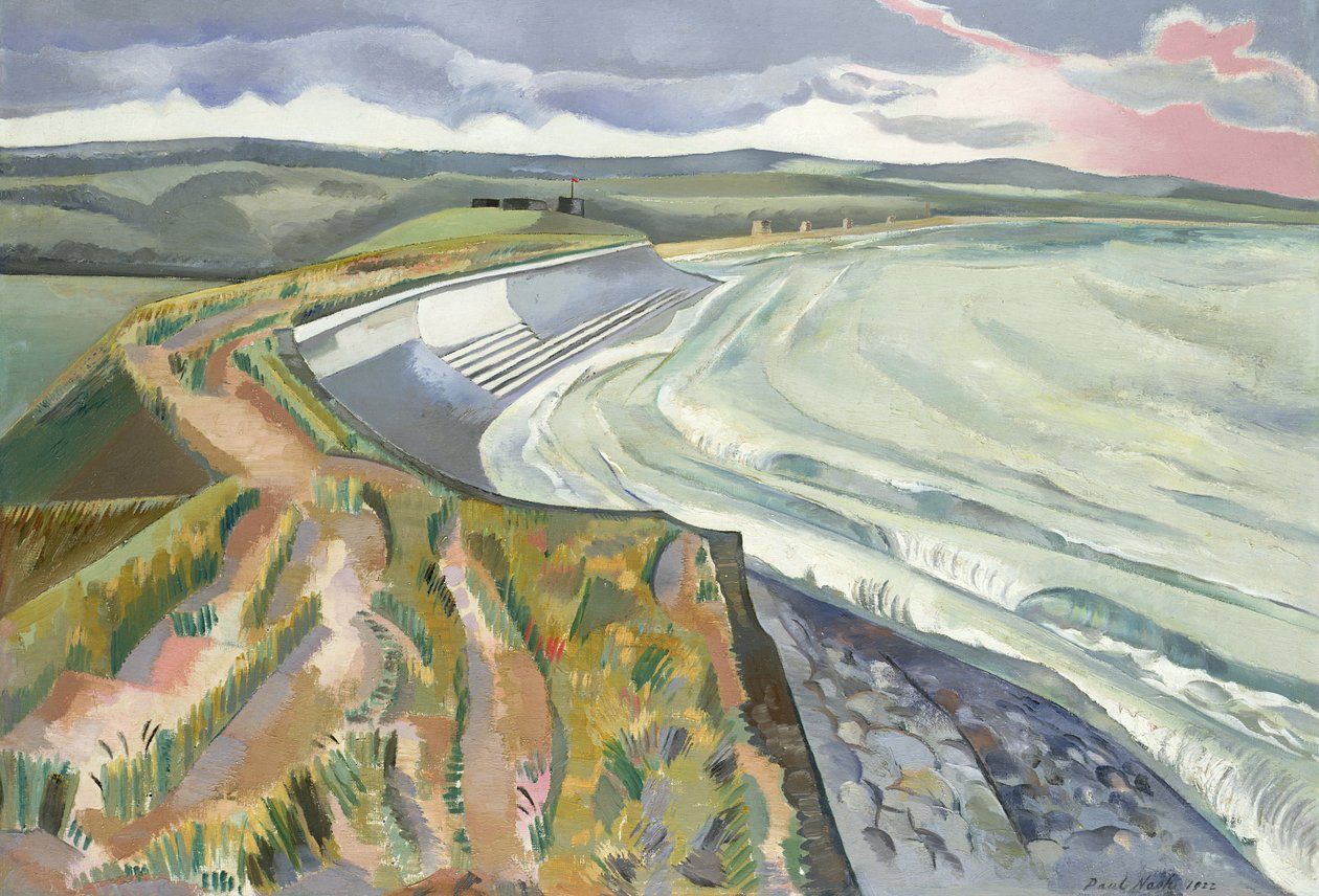 Mauer gegen das Meer von Paul Nash