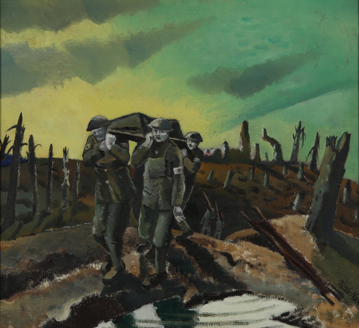 Verwundet, Passchendaele von Paul Nash