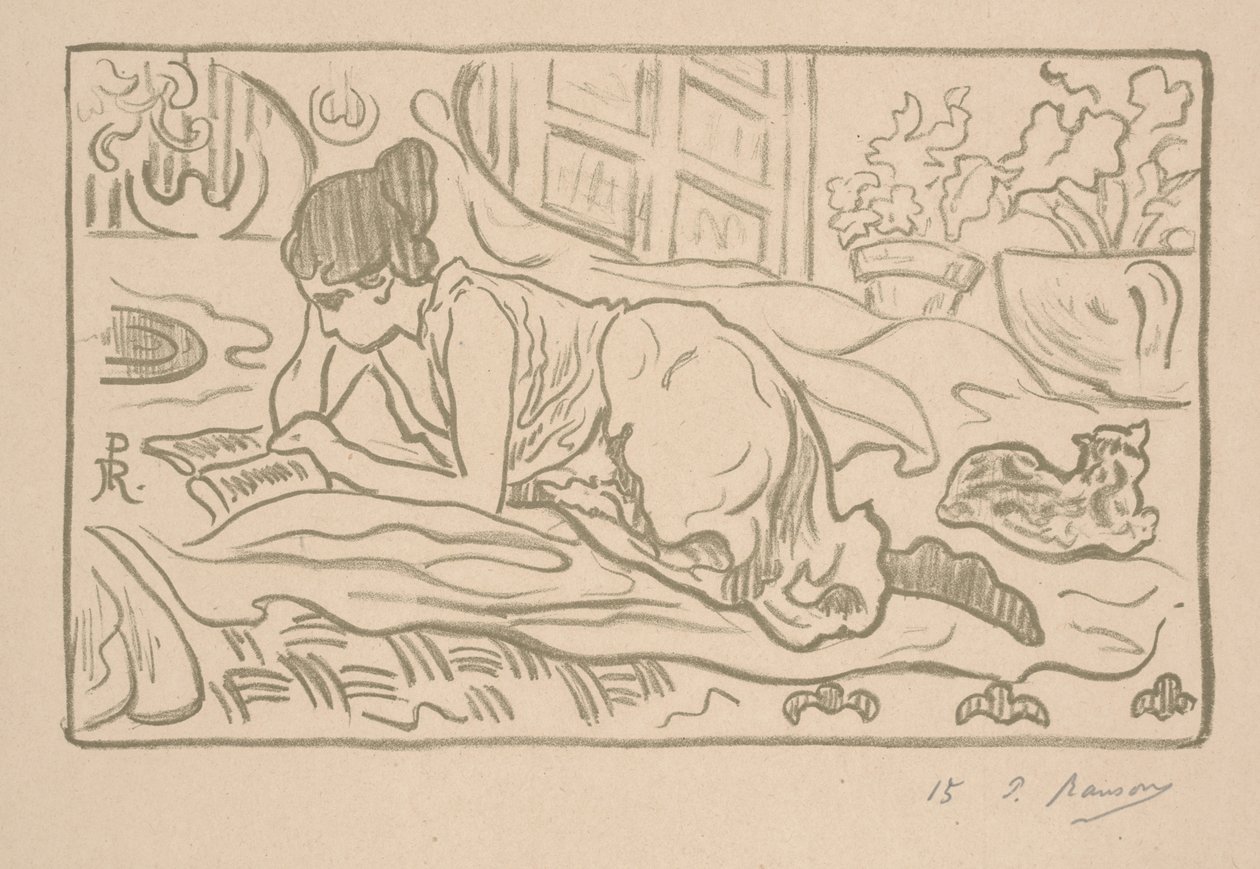 Die liegende Leserin von Paul Elie Ranson