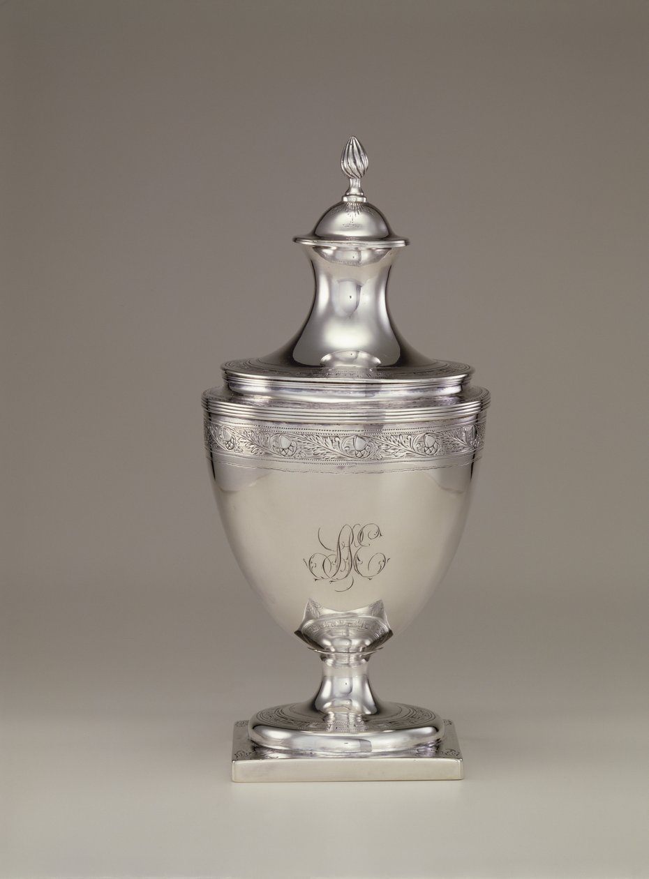 Zuckerschale mit Deckel (ca. 1795) von Paul Revere
