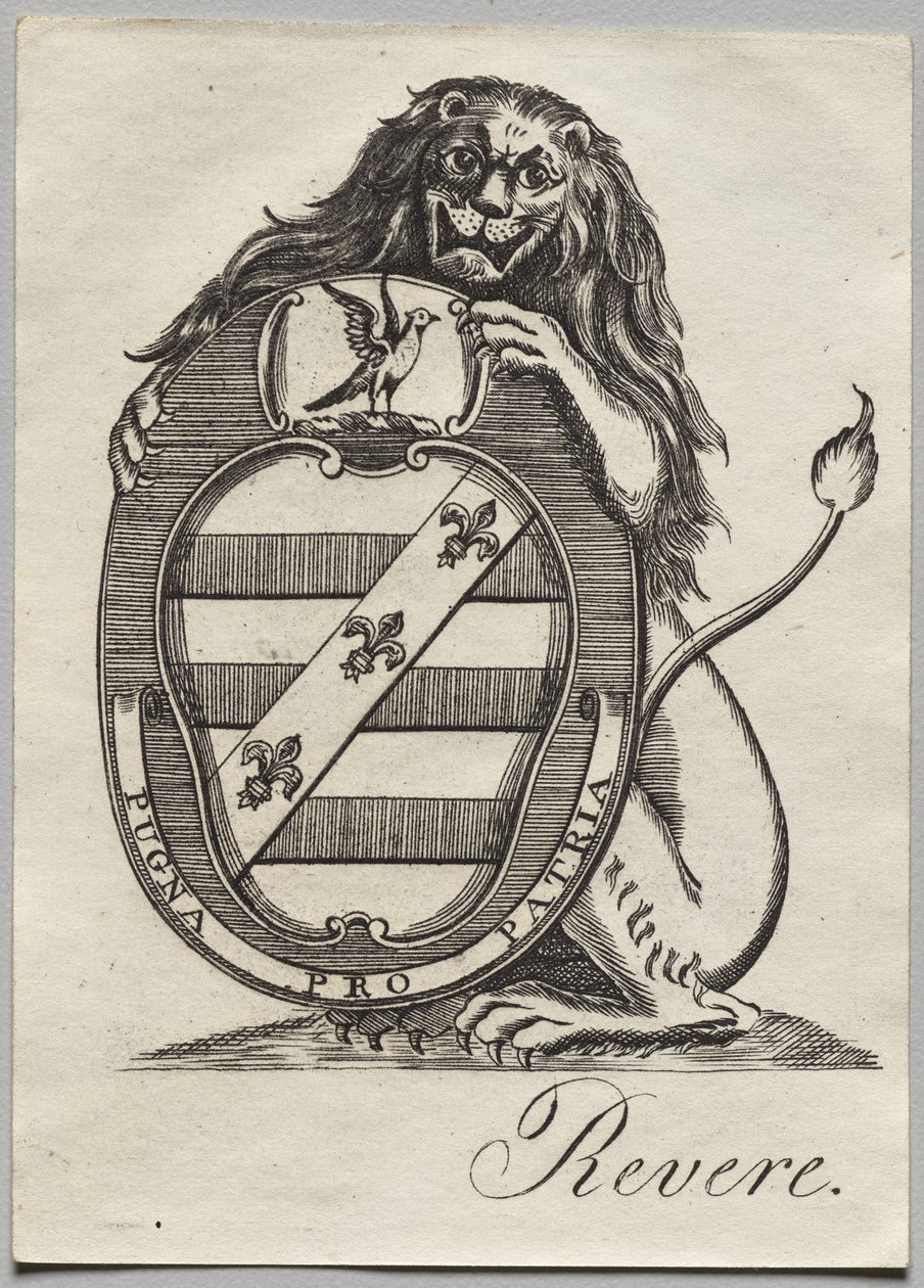 Exlibris: Wappen von Paul Revere II