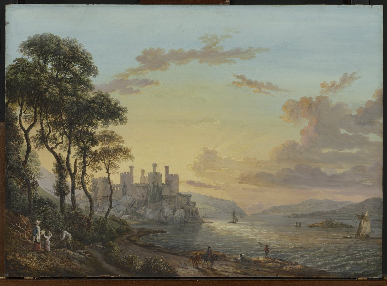 Ansicht von Conway Castle, Wales von Paul Sandby