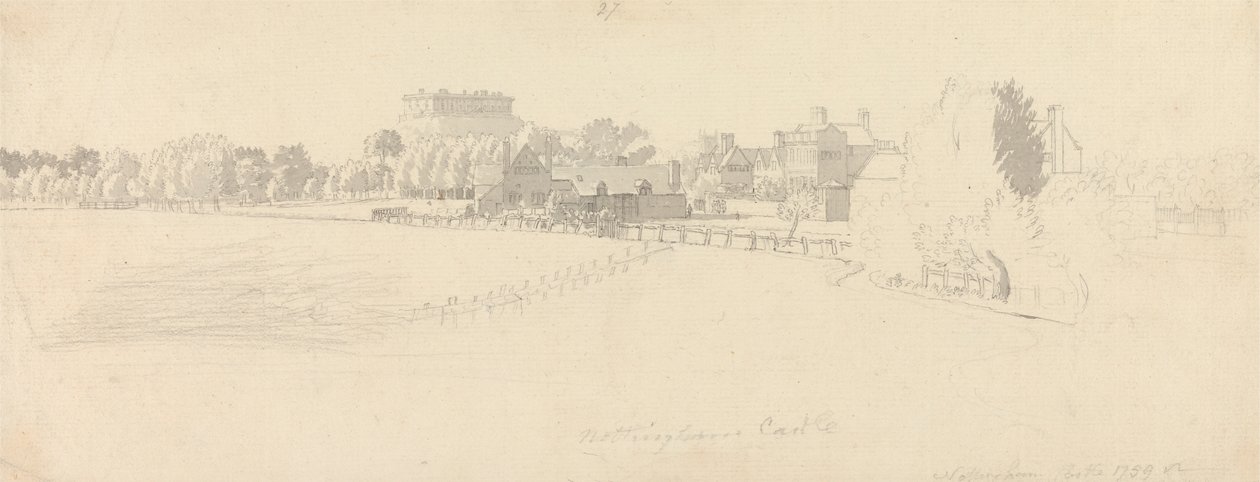 Nottingham Castle von Paul Sandby