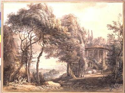 Der runde Tempel von Paul Sandby