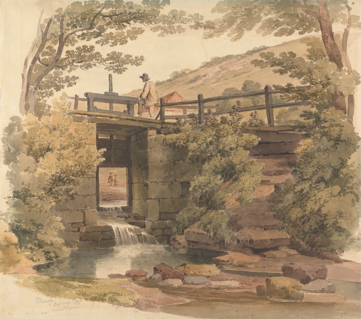 Das Schleusentor bei Slough von Paul Sandby Munn