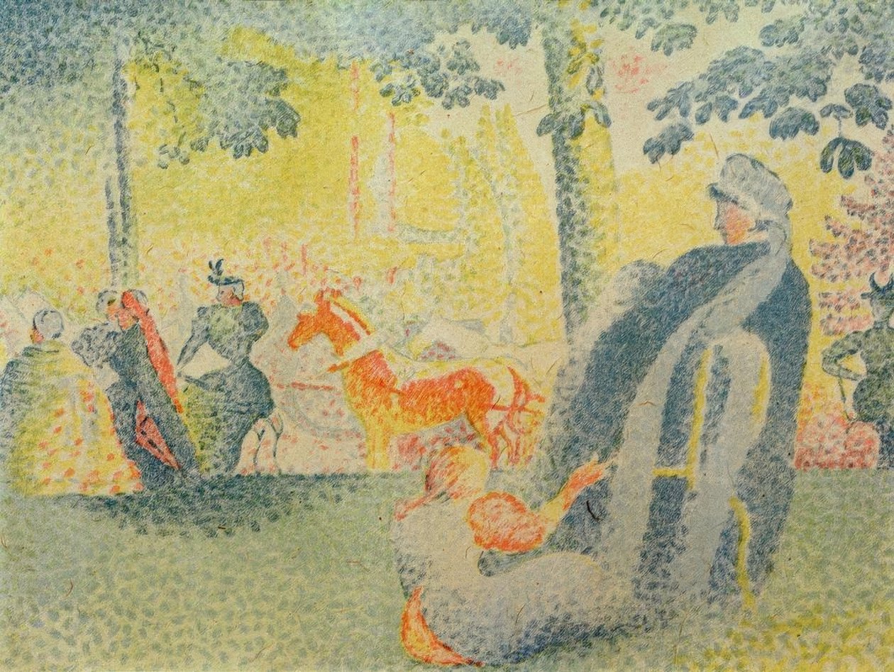 Auf den Champs-Elysées von Paul Signac