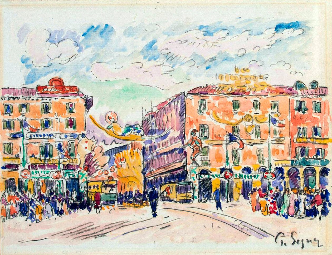 Stadtplatz, ca. 1925 von Paul Signac
