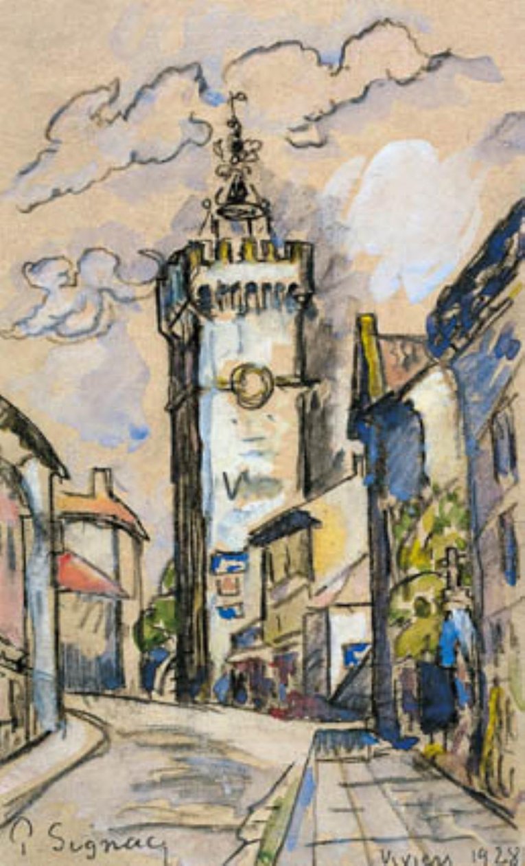 Der Glockenturm in Viviers von Paul Signac
