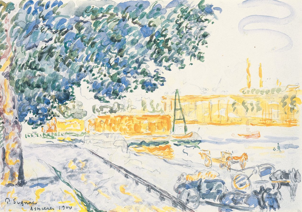 Die Seine in Asnières von Paul Signac