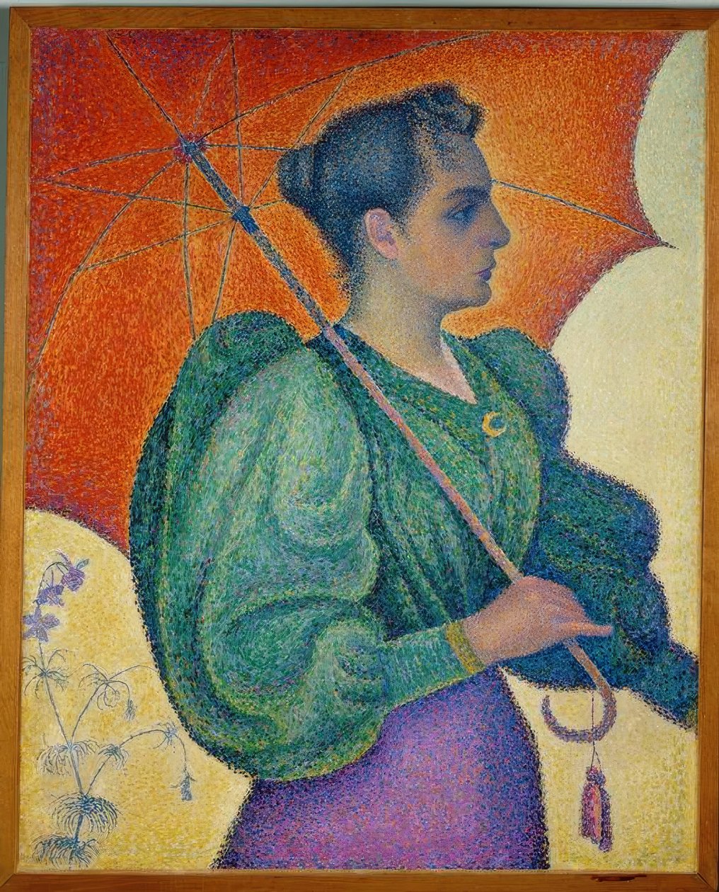 Die Frau mit dem Sonnenschirm von Paul Signac