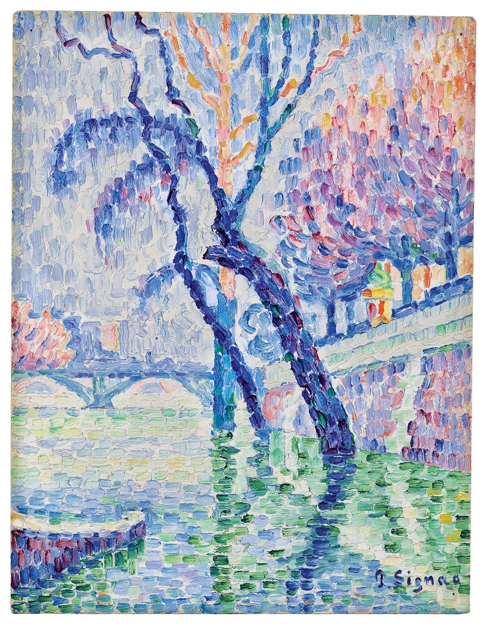 Pont des Arts, Überschwemmung von Paul Signac