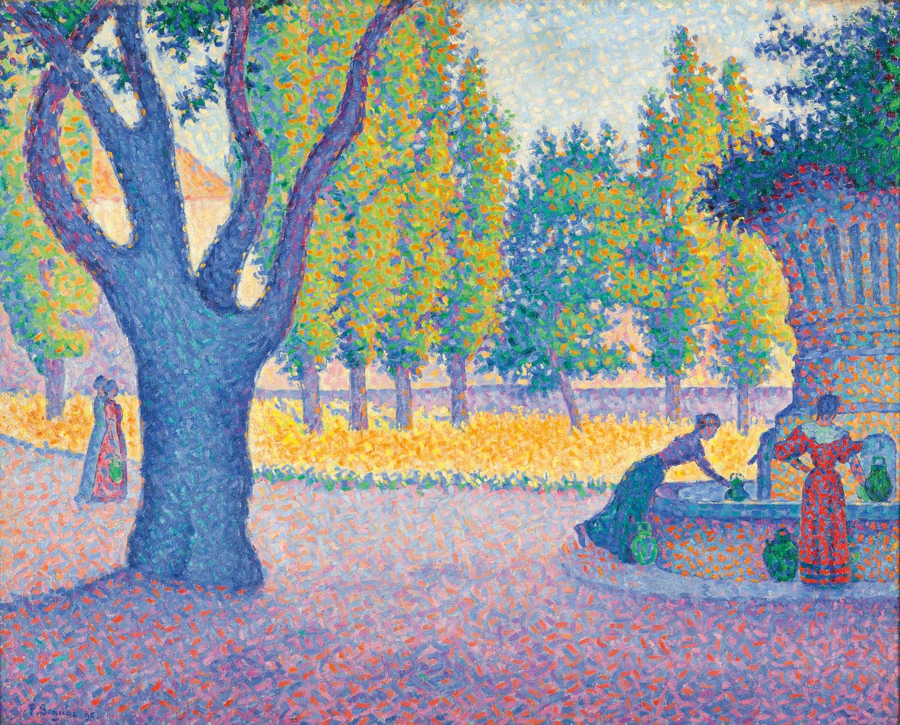 Saint-Tropez, Fontaine des Lices von Paul Signac