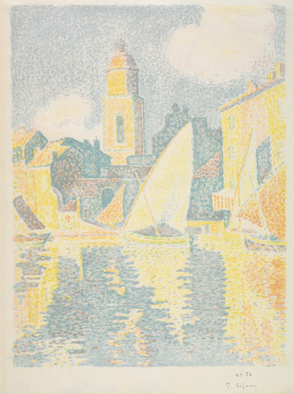Saint-Tropez: Der Hafen, 1897-1898 von Paul Signac