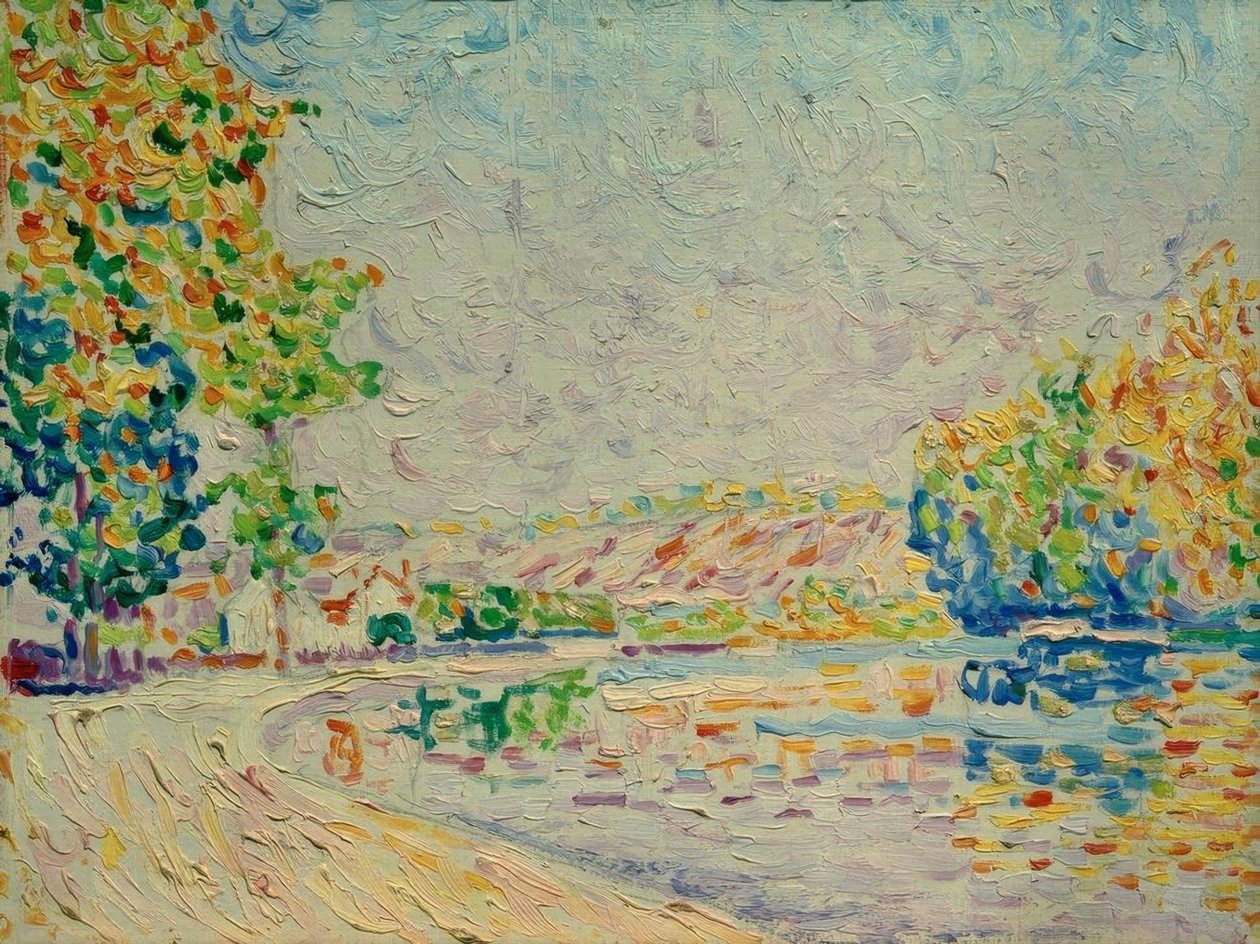 Samois, Studie Nr. 8 von Paul Signac