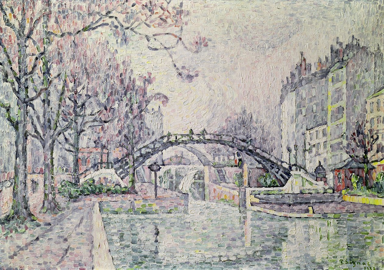 Der Canal Saint-Martin, 1933 von Paul Signac