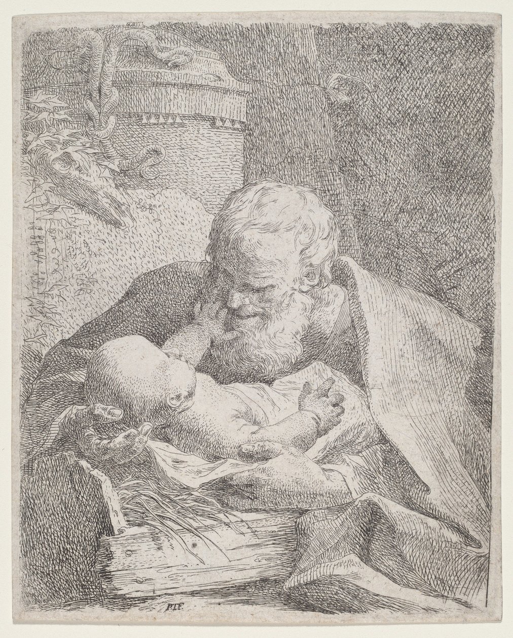Sankt Josef mit dem Christkind von Paul Troger