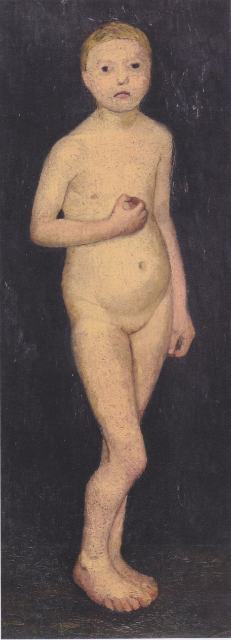 Großer stehender Mädchenakt von Paula Modersohn Becker