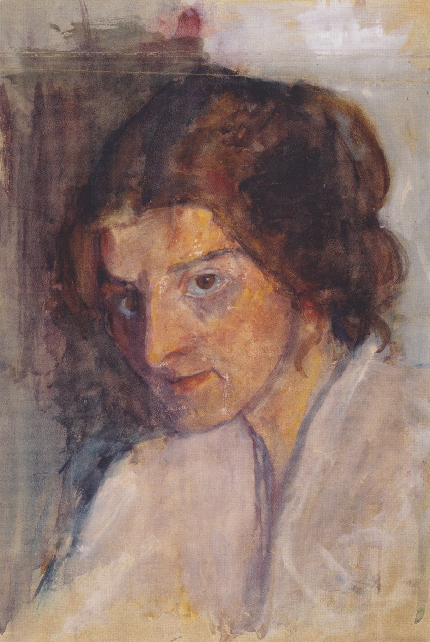 Selbstbildnis nach halblinks von Paula Modersohn Becker
