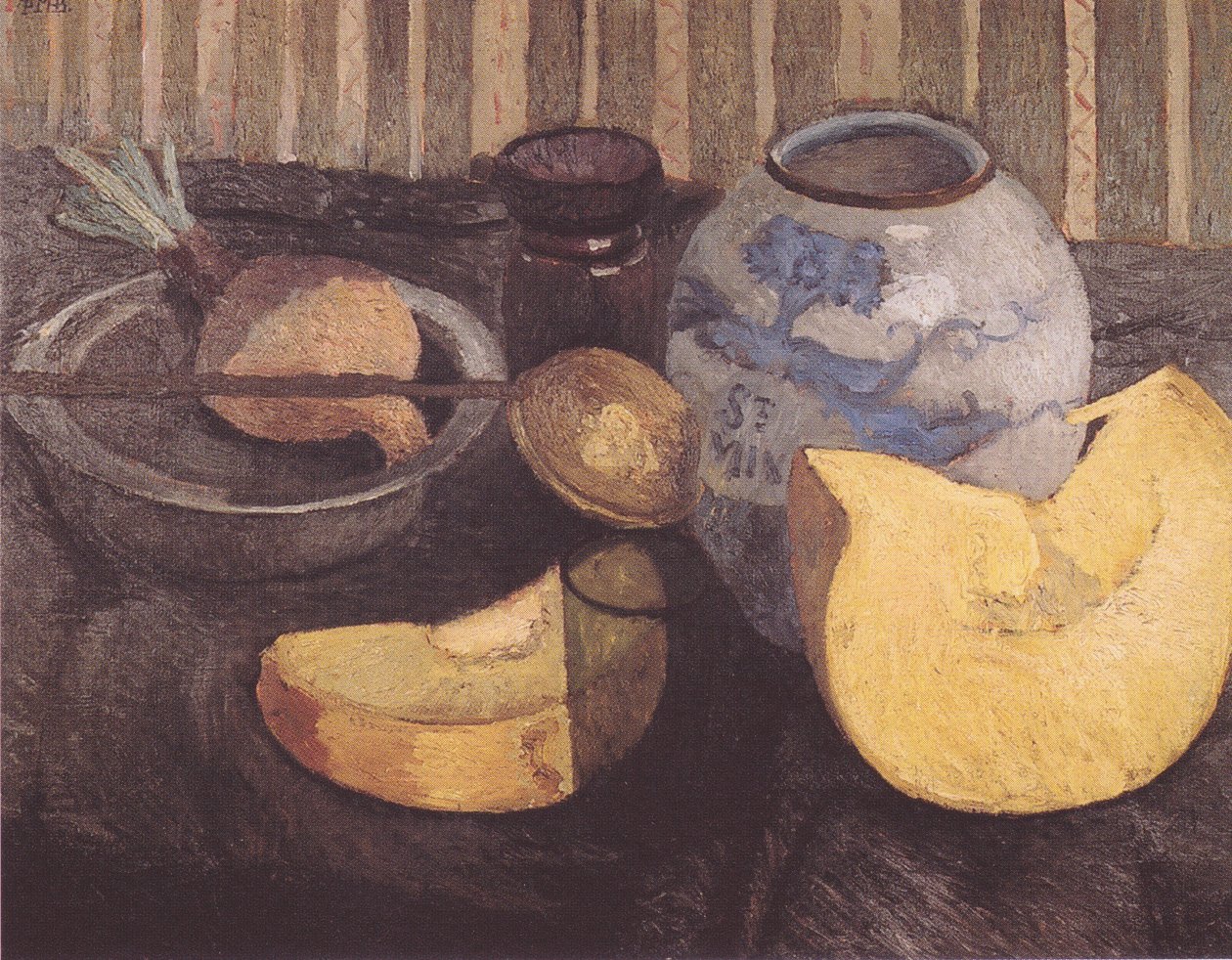 Stillleben mit Kürbis von Paula Modersohn Becker