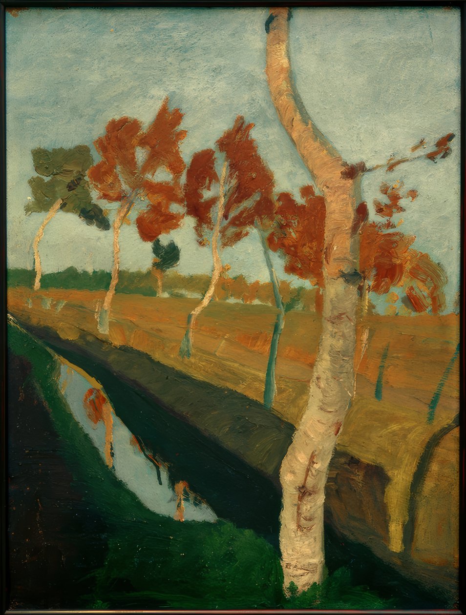 Birken am Moorgraben von Paula Modersohn Becker