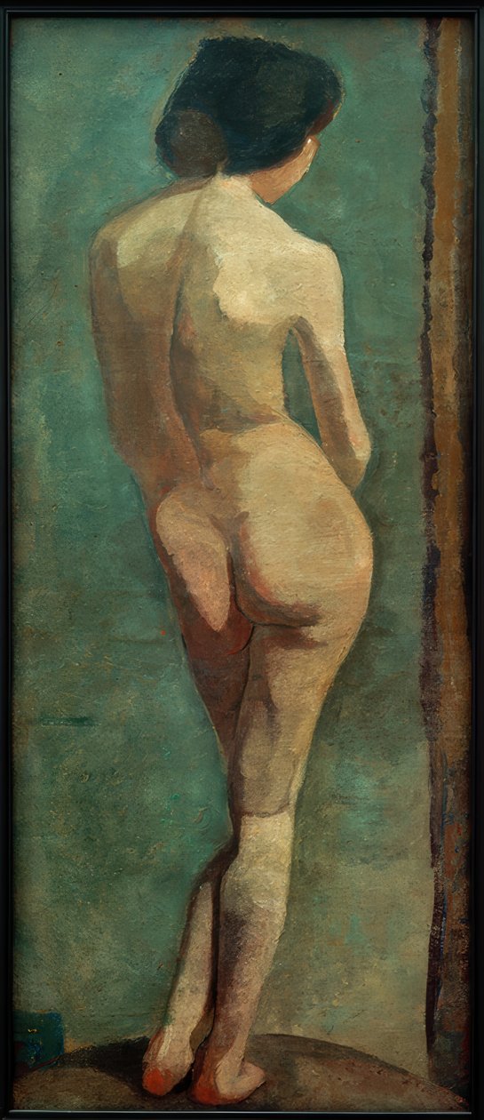 Stehender weiblicher Rückenakt von Paula Modersohn Becker