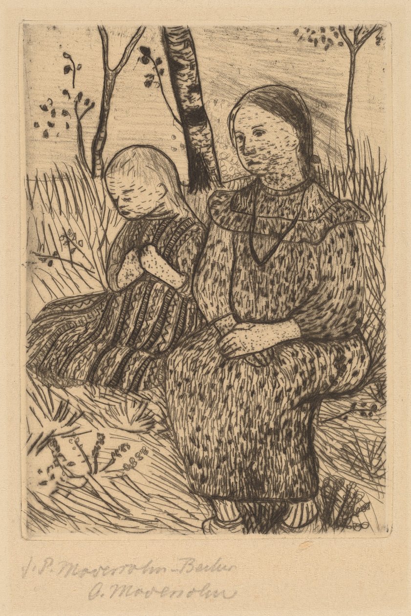 Zwei Bauernmädchen von Paula Modersohn Becker