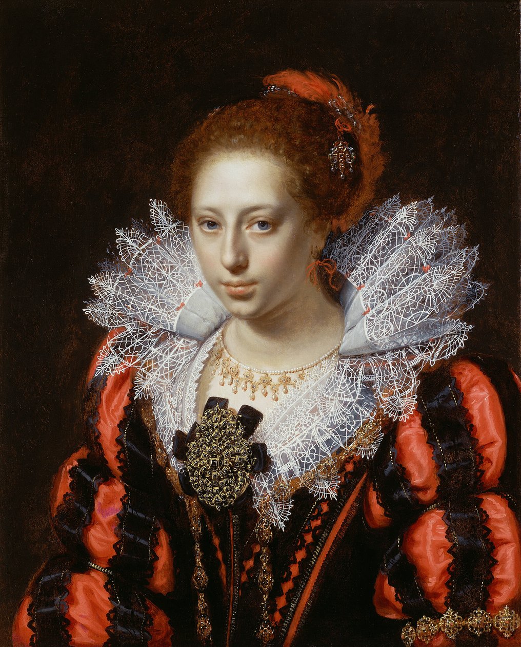 Porträt einer jungen Dame von Paulus Moreelse