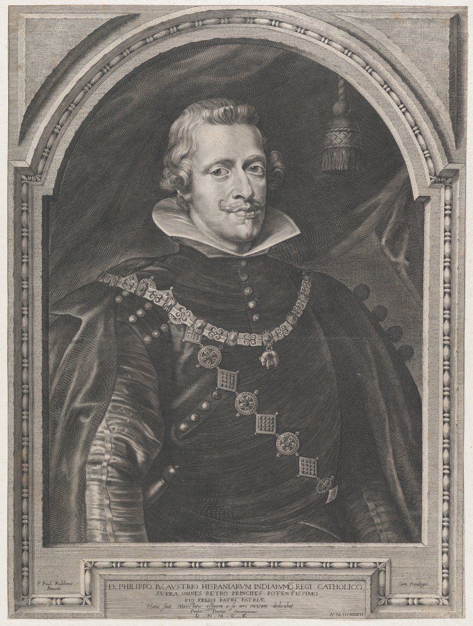Porträt von Philipp IV., 1630 von Paulus Pontius
