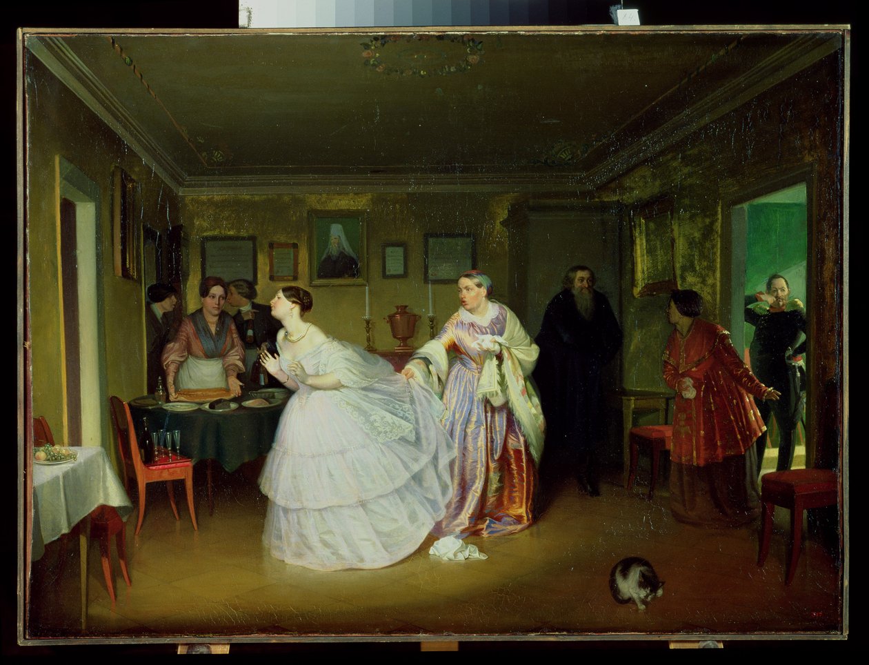 Der Heiratsantrag des Majors, 1851 von Pavel Andreevich Fedotov