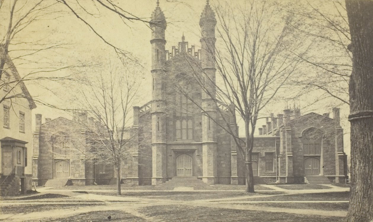 Bibliothek, Yale Universität, 19. Jahrhundert von Peck Brothers