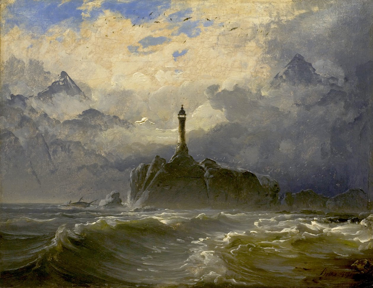 Meereslandschaft, 1849 von Peder Balke