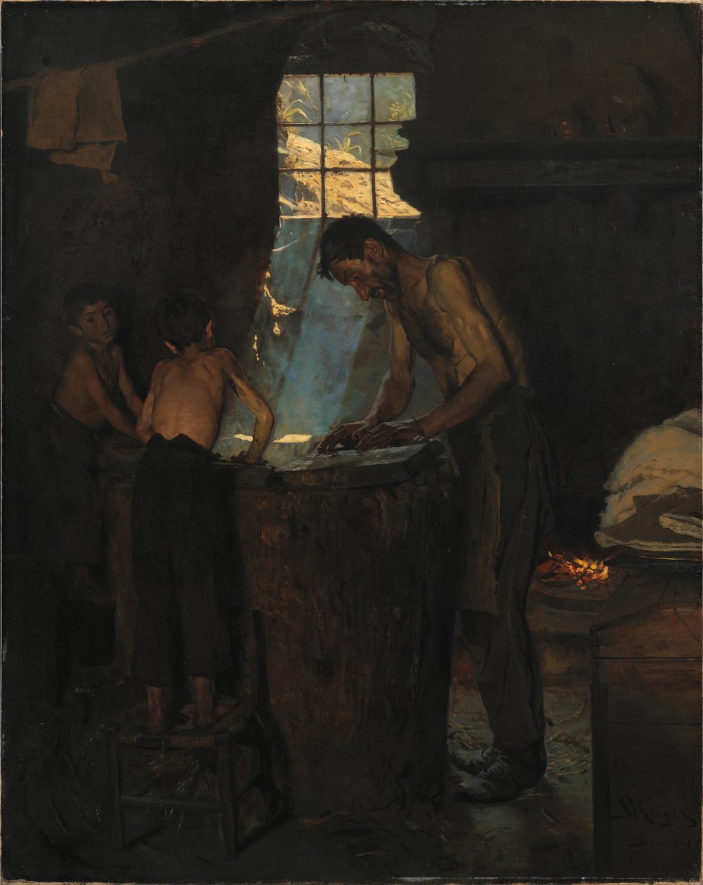 Italienische Dorfschneider von Peder Severin Krøyer