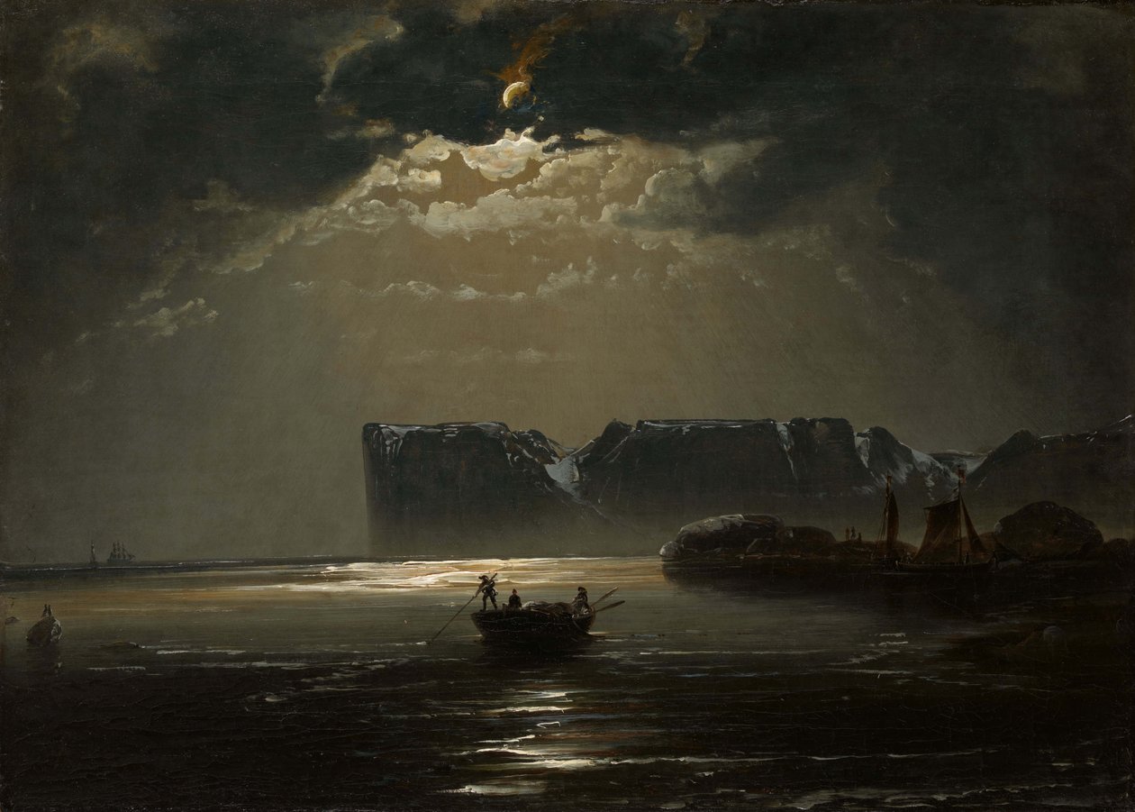 Das Nordkap bei Mondschein (1848) von Peder Balke