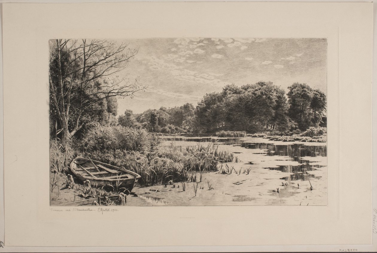 Der Teich bei Strandmøllen von Peder Monsted