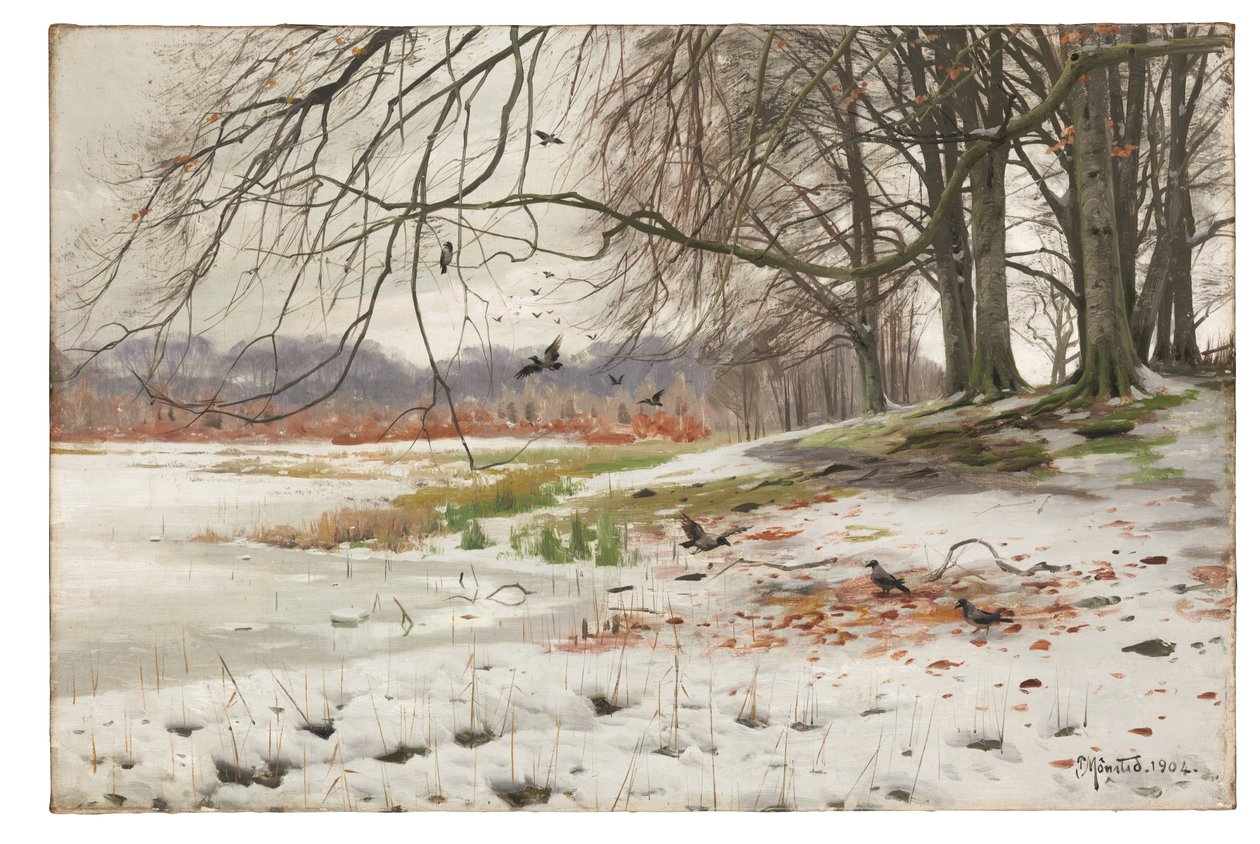Verschneite Landschaft von Peder Monsted
