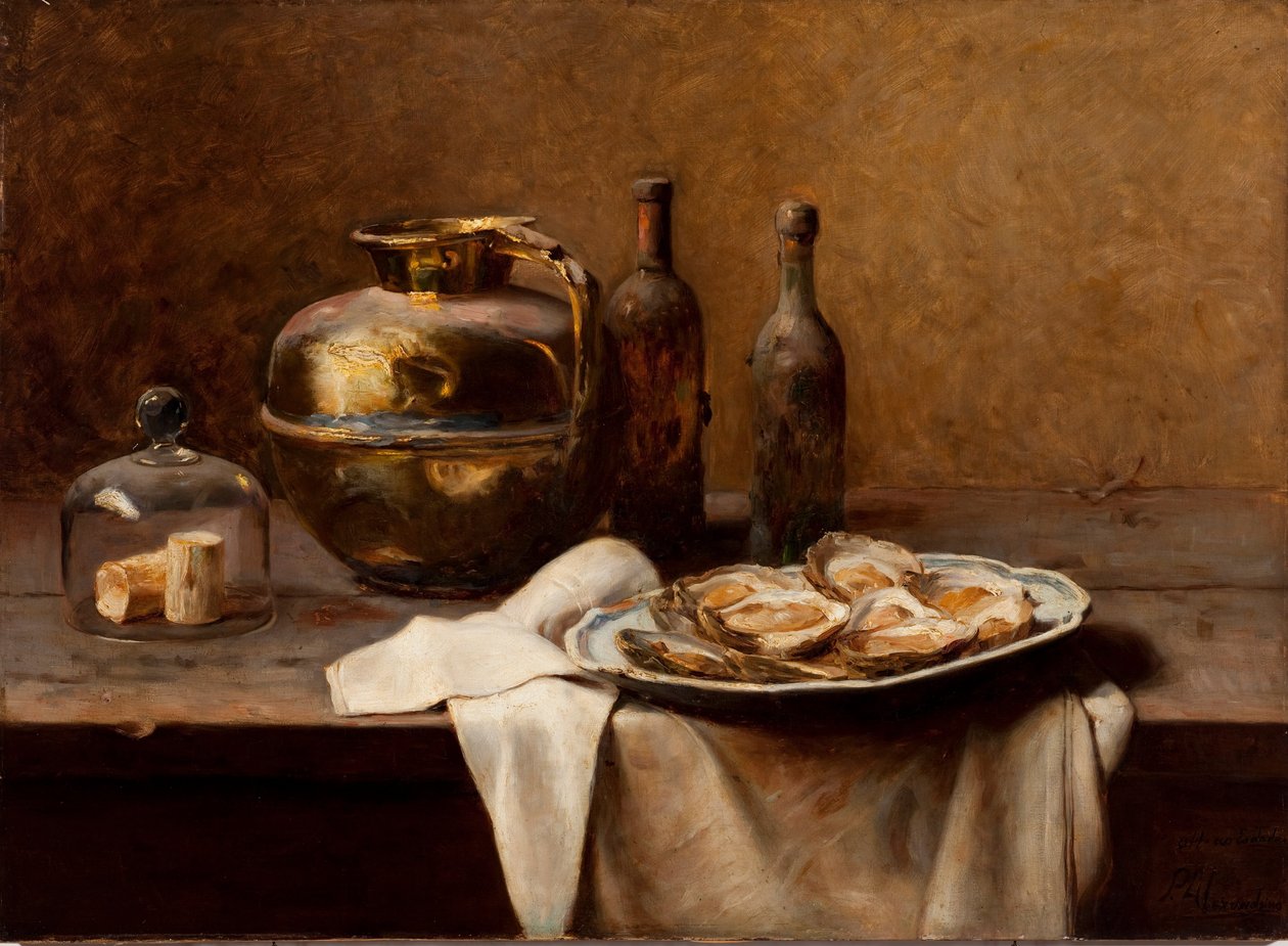 Austern und Kupferwaren von Pedro Alexandrino
