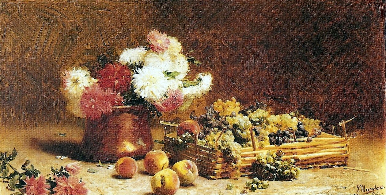 Obst und Blumen von Pedro Alexandrino Borges