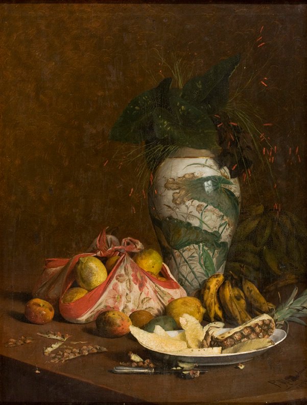 Stillleben mit Vase und Früchten von Pedro Alexandrino Borges