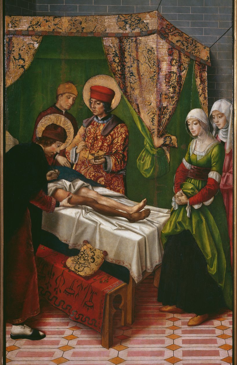 Wunder des schwarzen Beins von Pedro Berruguete