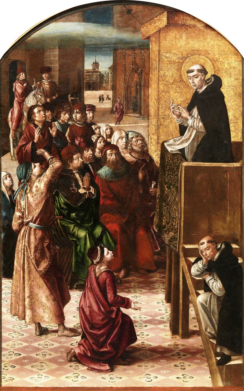 Das Wunder der Wolke, ca. 1495 von Pedro Berruguete