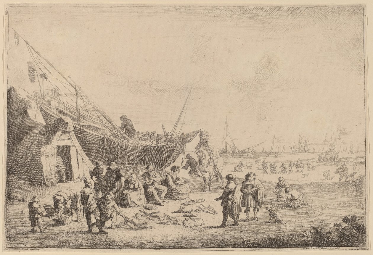 Die Fischhändler von Peeter Bout