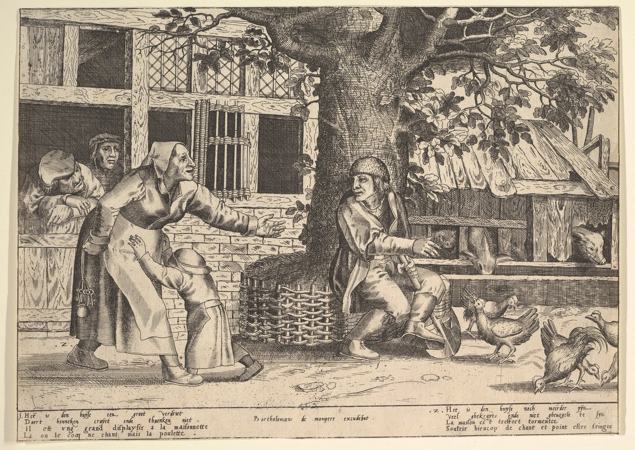 Der unterdrückte Ehemann von Peeter van der Borcht