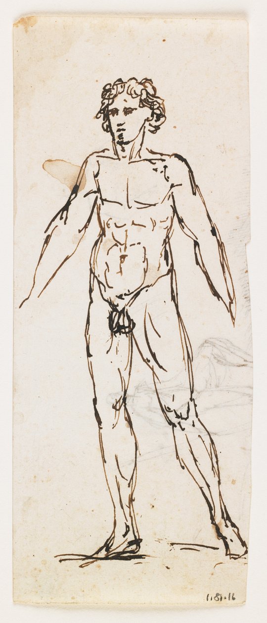 Stehender nackter Mann von Pelagio Palagi