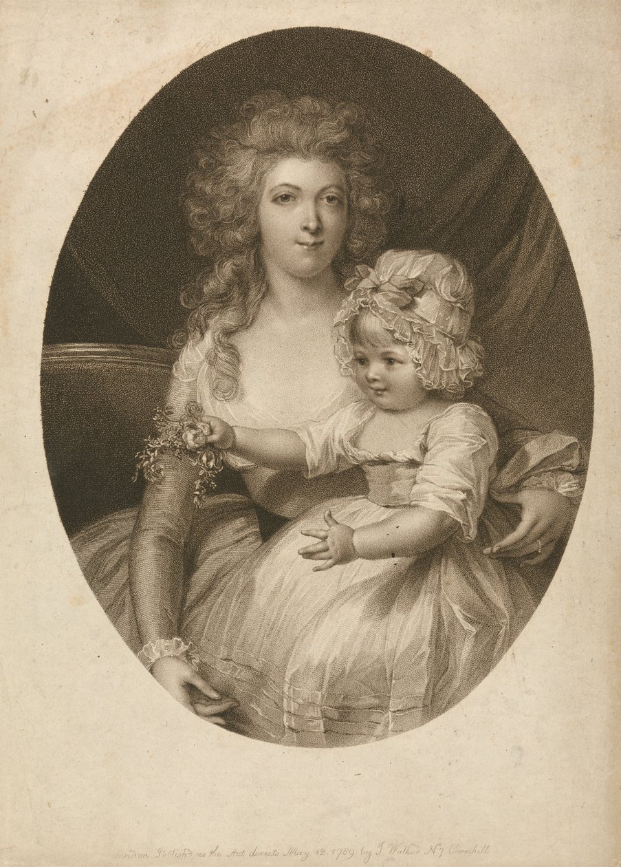Frau Morgan und Kind von Peltro W. Tomkins