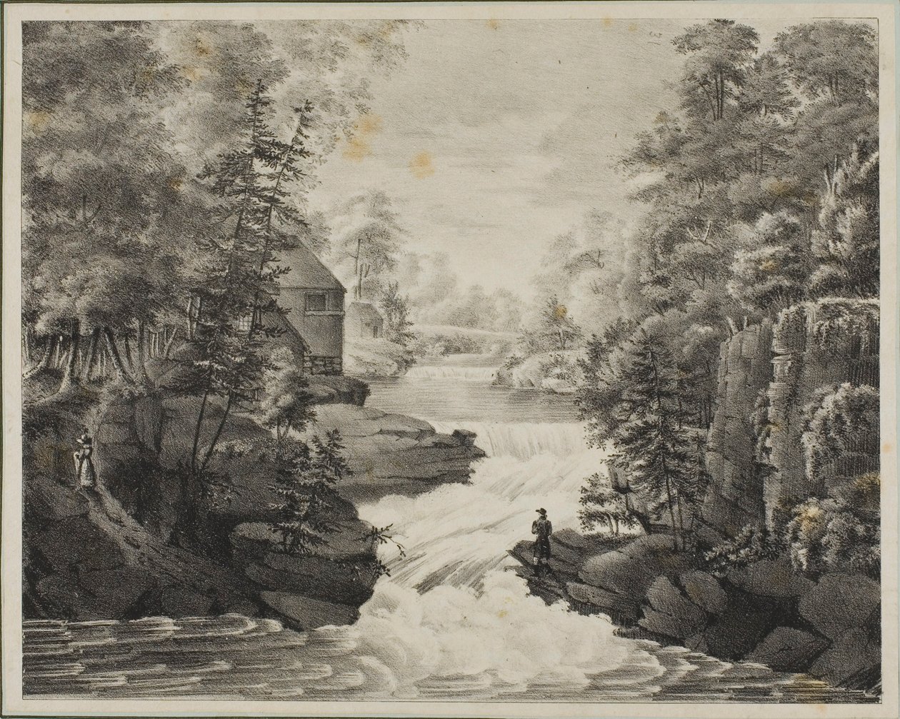 Landschaft mit Wasserfall von Pendleton