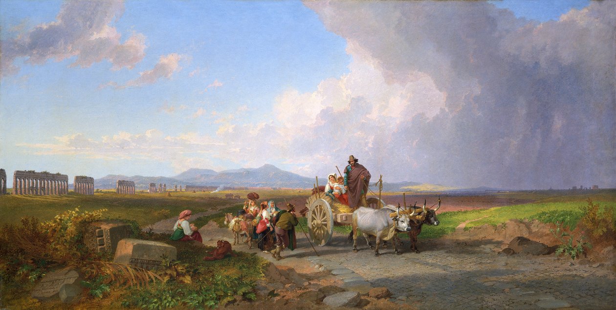 Szene in der römischen Campagna, 1865 von Penry Williams