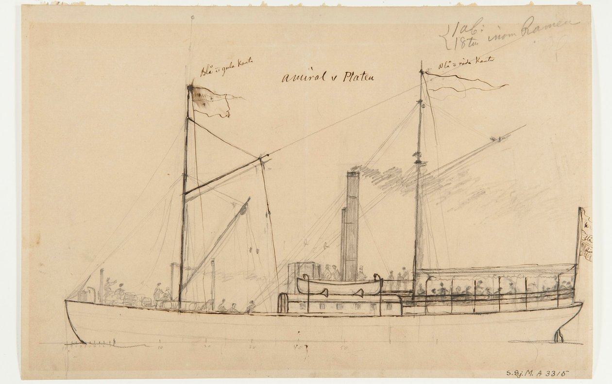 Dampfschiff AMIRAL VON PLATEN von Per Wilhelm Cedergren