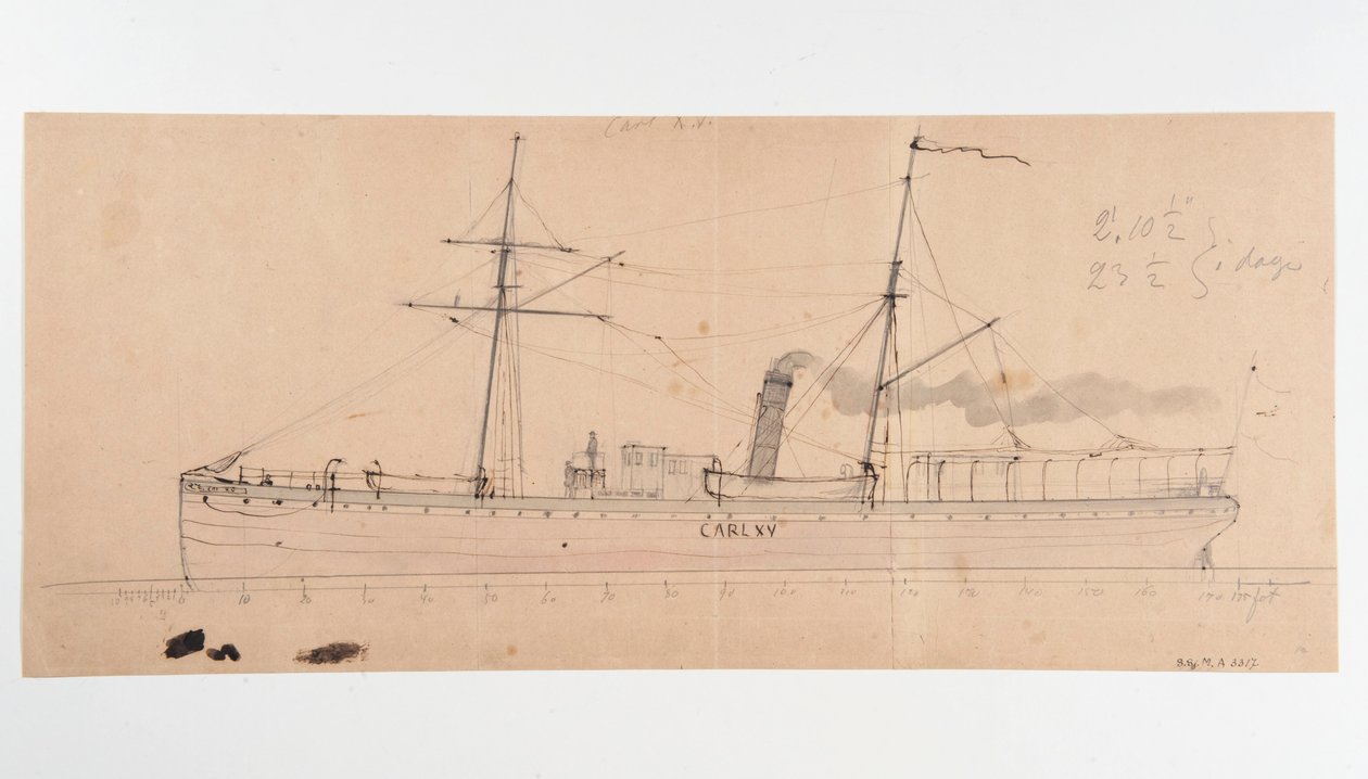 Dampfschiff CARL XV von Per Wilhelm Cedergren