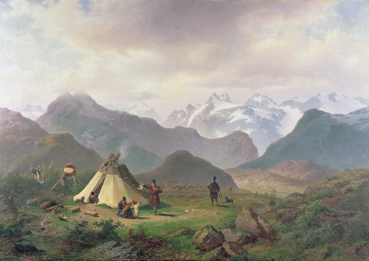 Motiv aus Kvikkjokk, 1862 von Per Daniel Holm